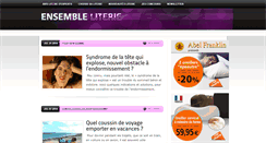 Desktop Screenshot of ensemble-literie.com